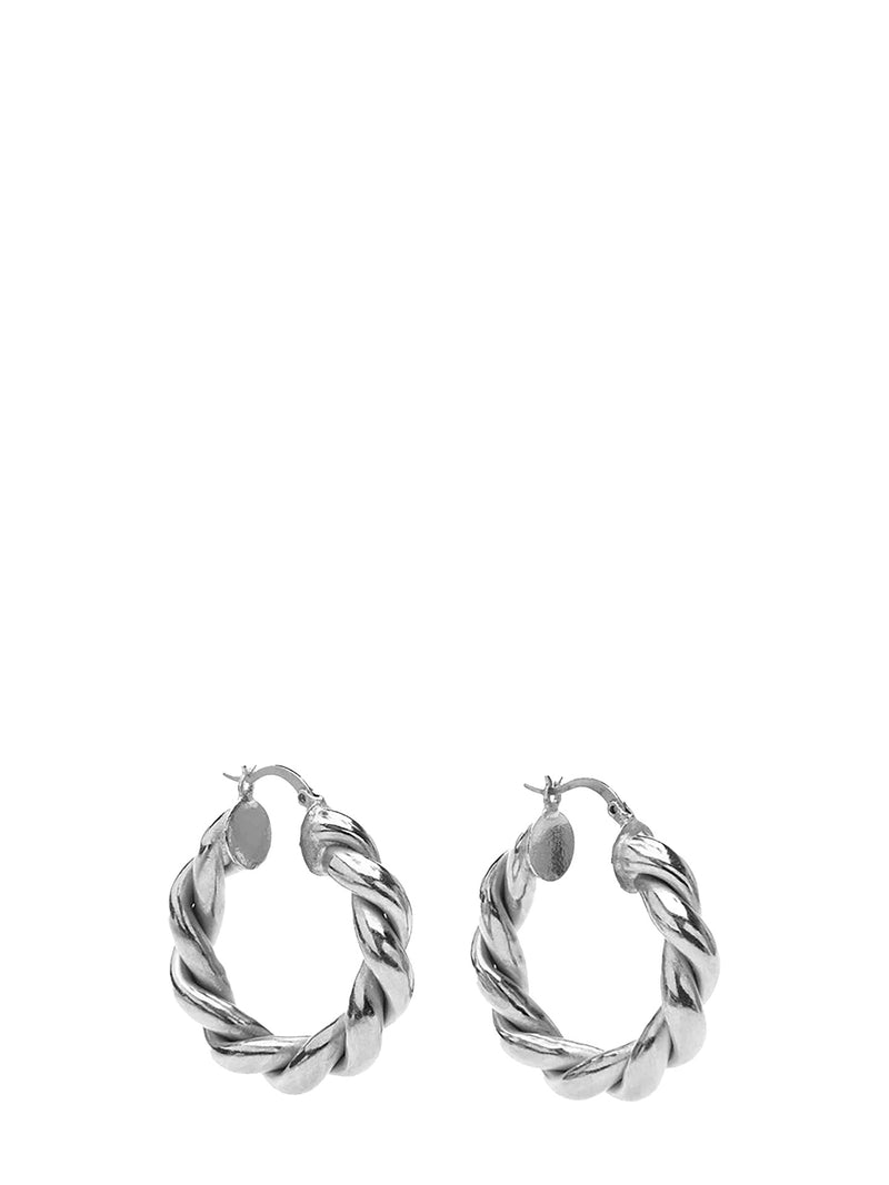 Lara polished hoops, silver or gold