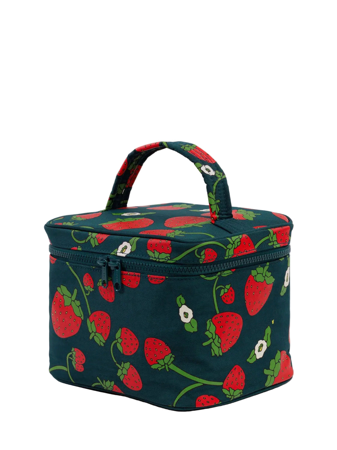 Large cosmetic case, strawberry blossom