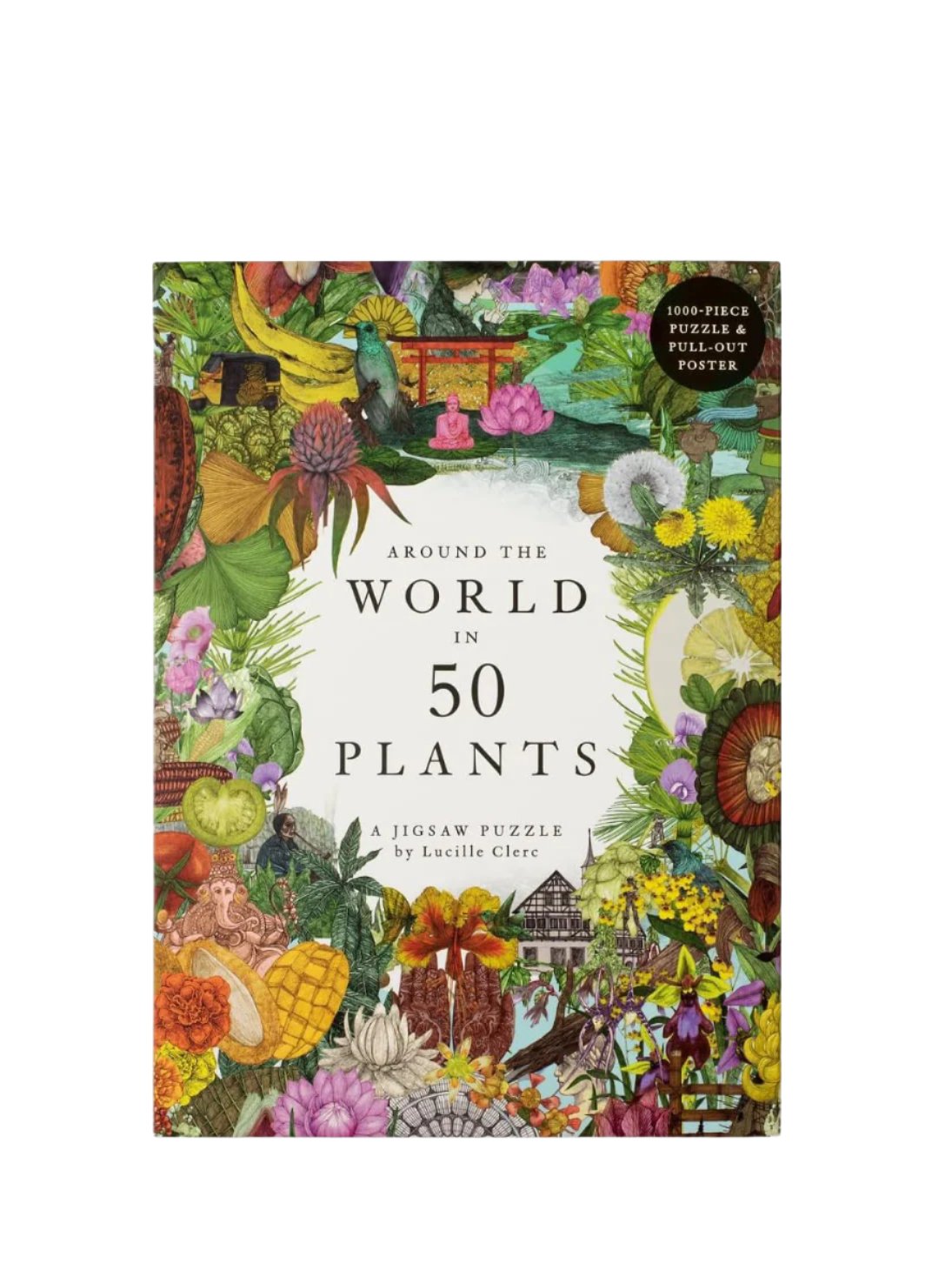 Around the World in 50 Plants Puzzle, 1000 Pieces