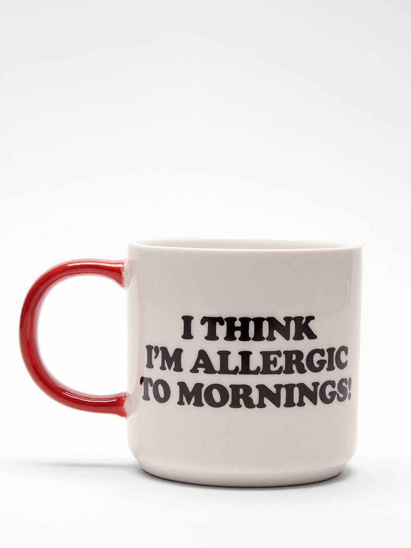 Allergic to mornings Peanuts mug