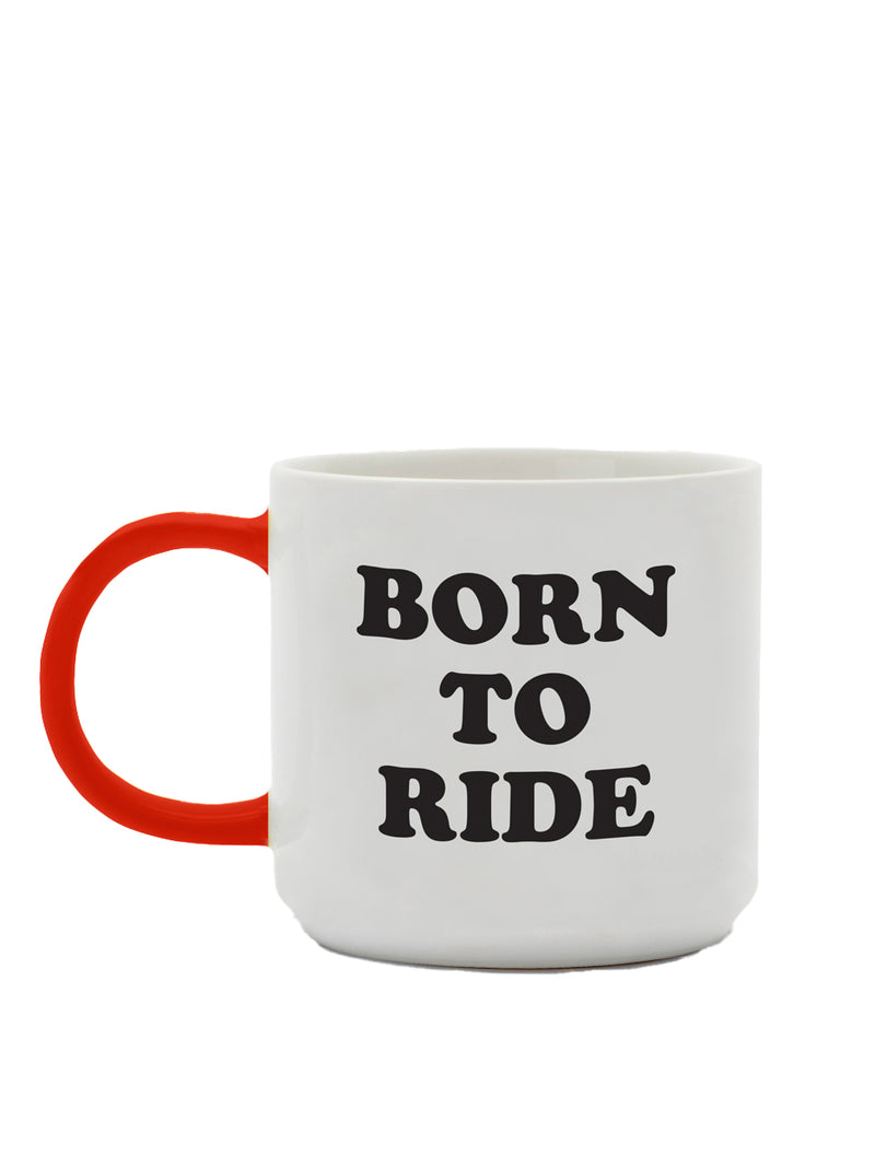 Born to ride Snoopy's bike Peanuts mug