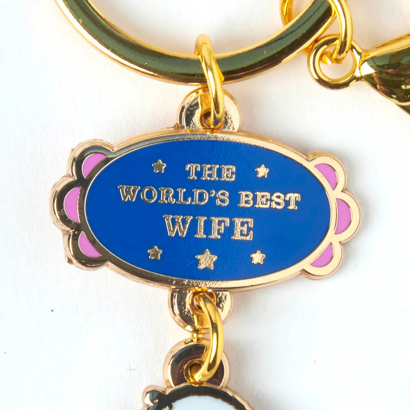 World's best wife Peanut keyring