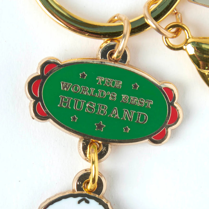 World's best husband Peanut keyring