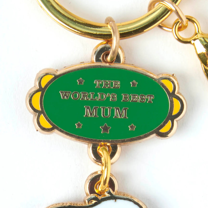 World's best mum Peanut keyring