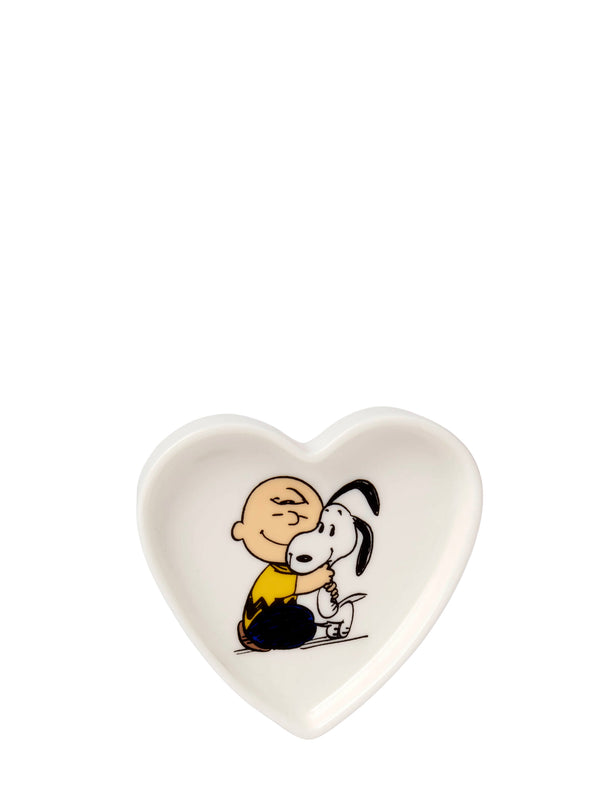 Charlie Brown & Snoopy heart shaped trinket dish (10cm)