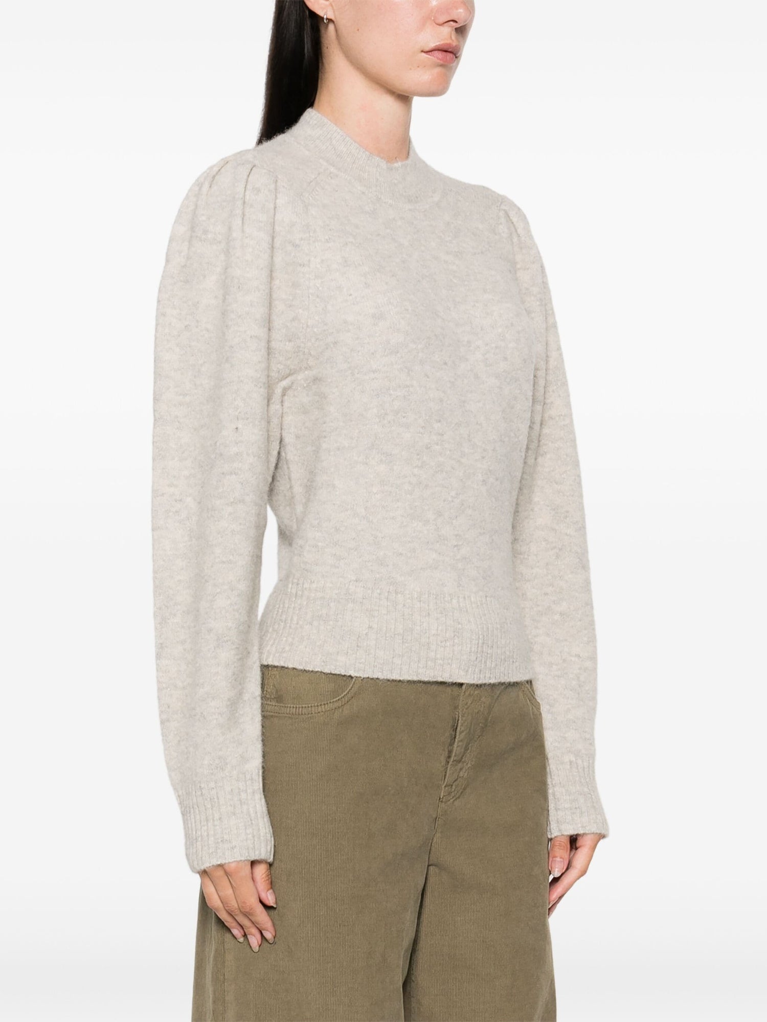 ONNIE alpaca knitted sweater, beige