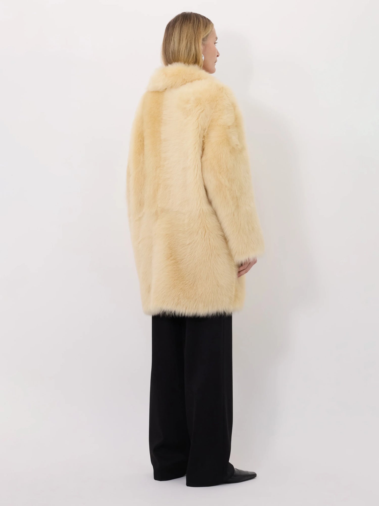 Ruben fur coat, ivory