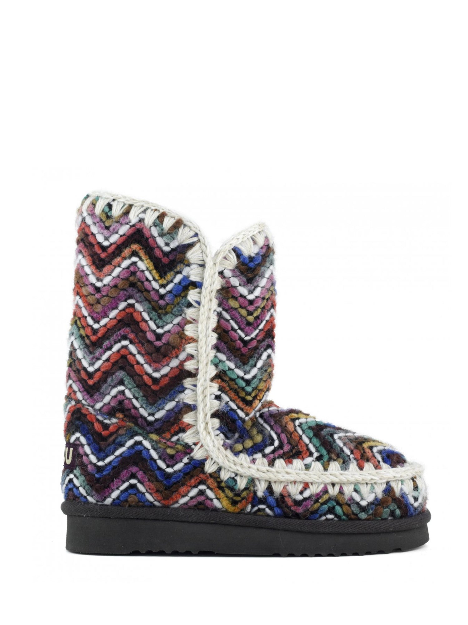 Eskimo 24 boots, multicoloured wool fabric