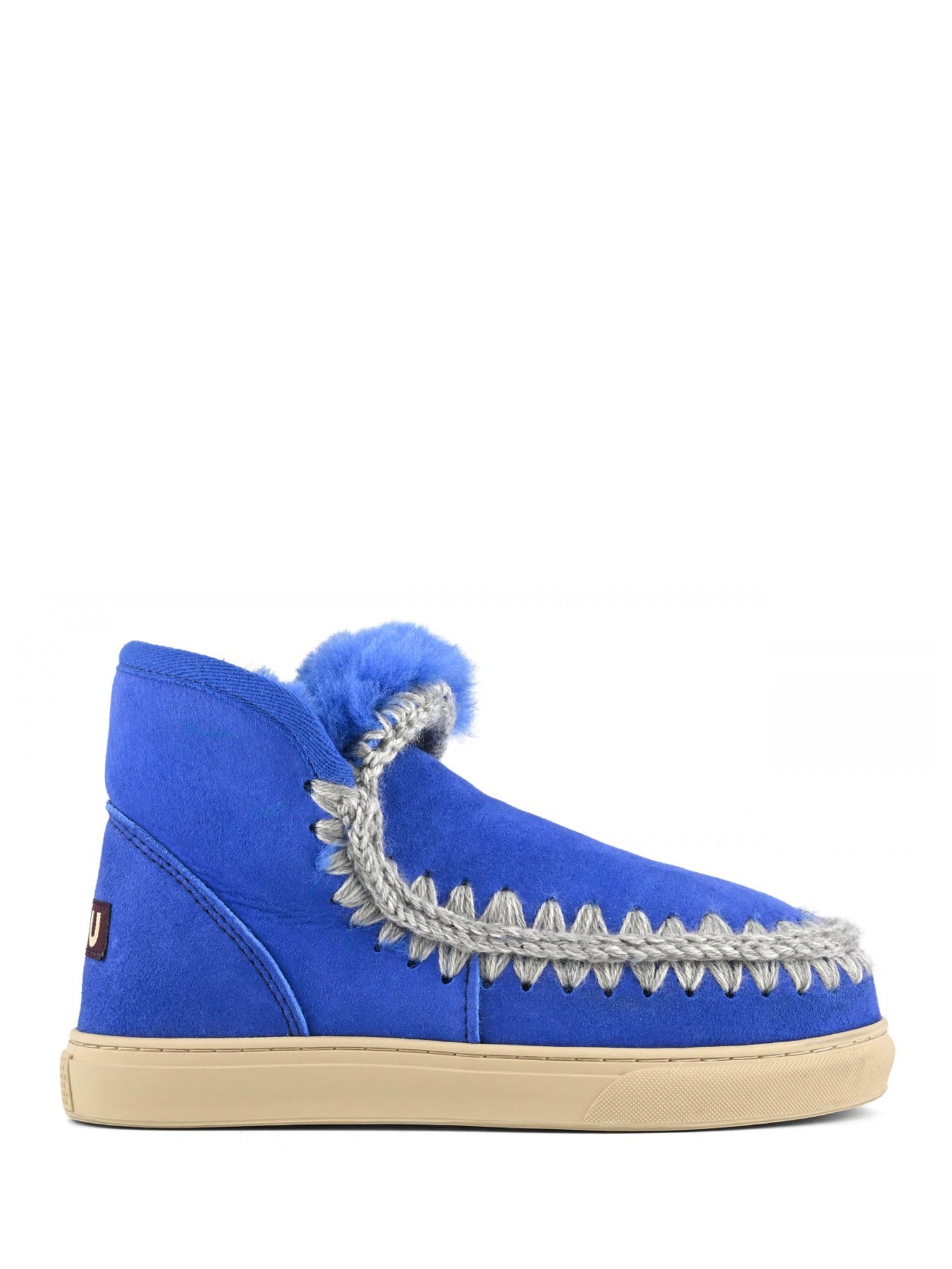 Eskimo sneaker boots, bright blue
