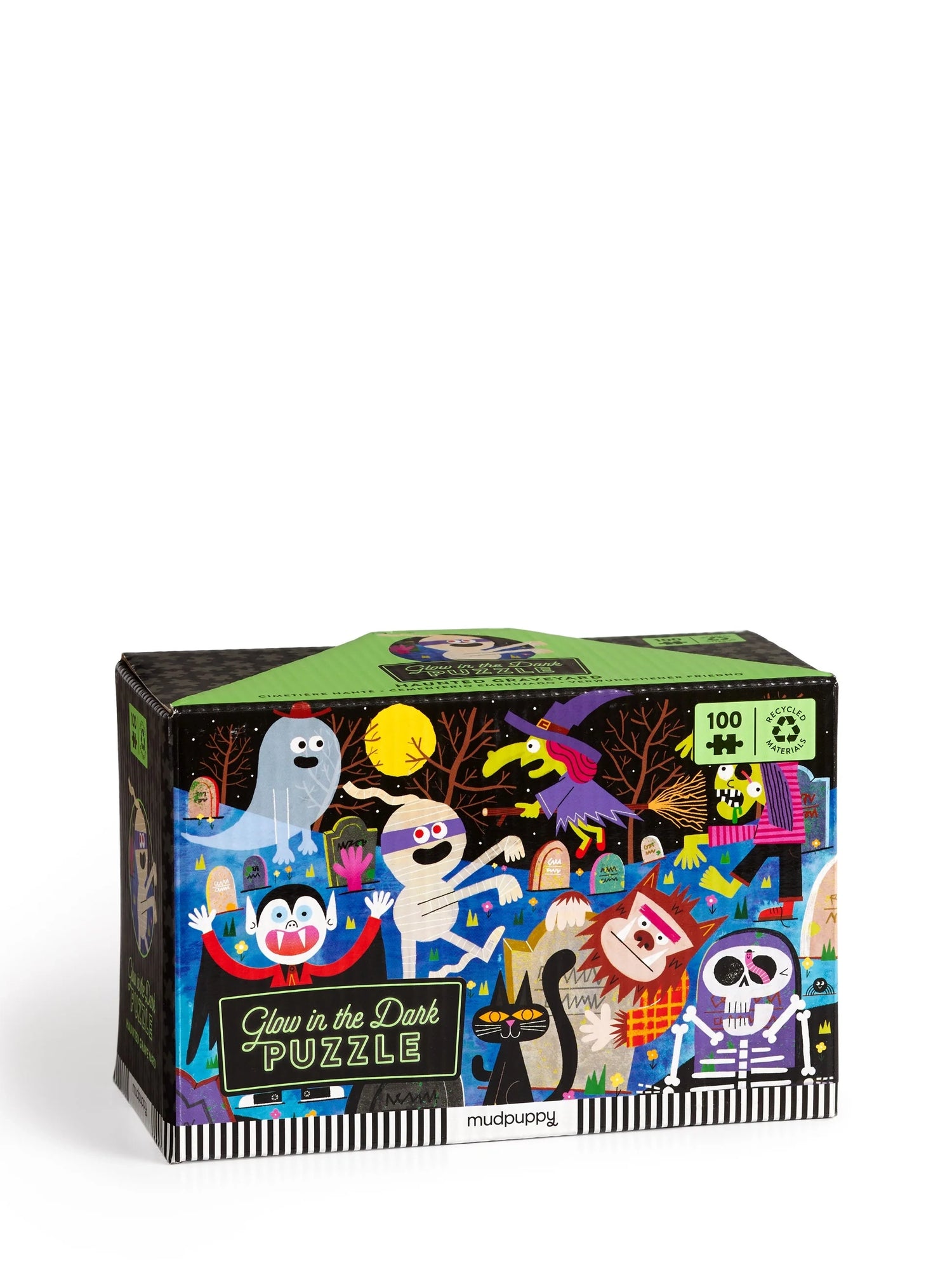 Haunted graveyard glow-in-the-dark puzzle (100 pieces)
