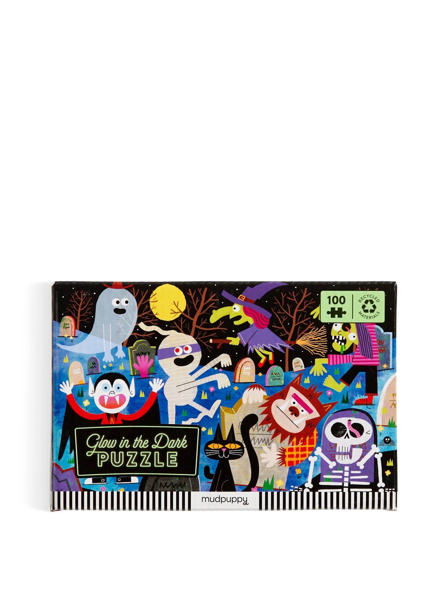 Haunted graveyard glow-in-the-dark puzzle (100 pieces)