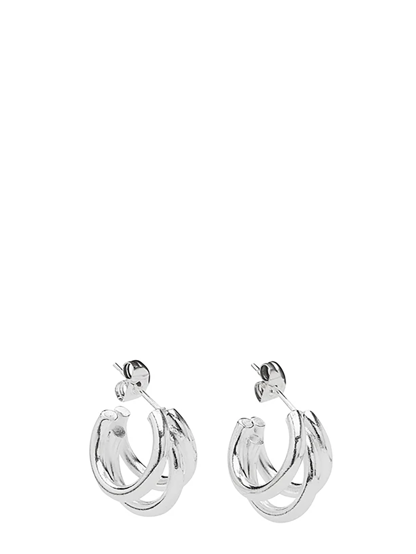 Mai Micro Earrings, silverplated