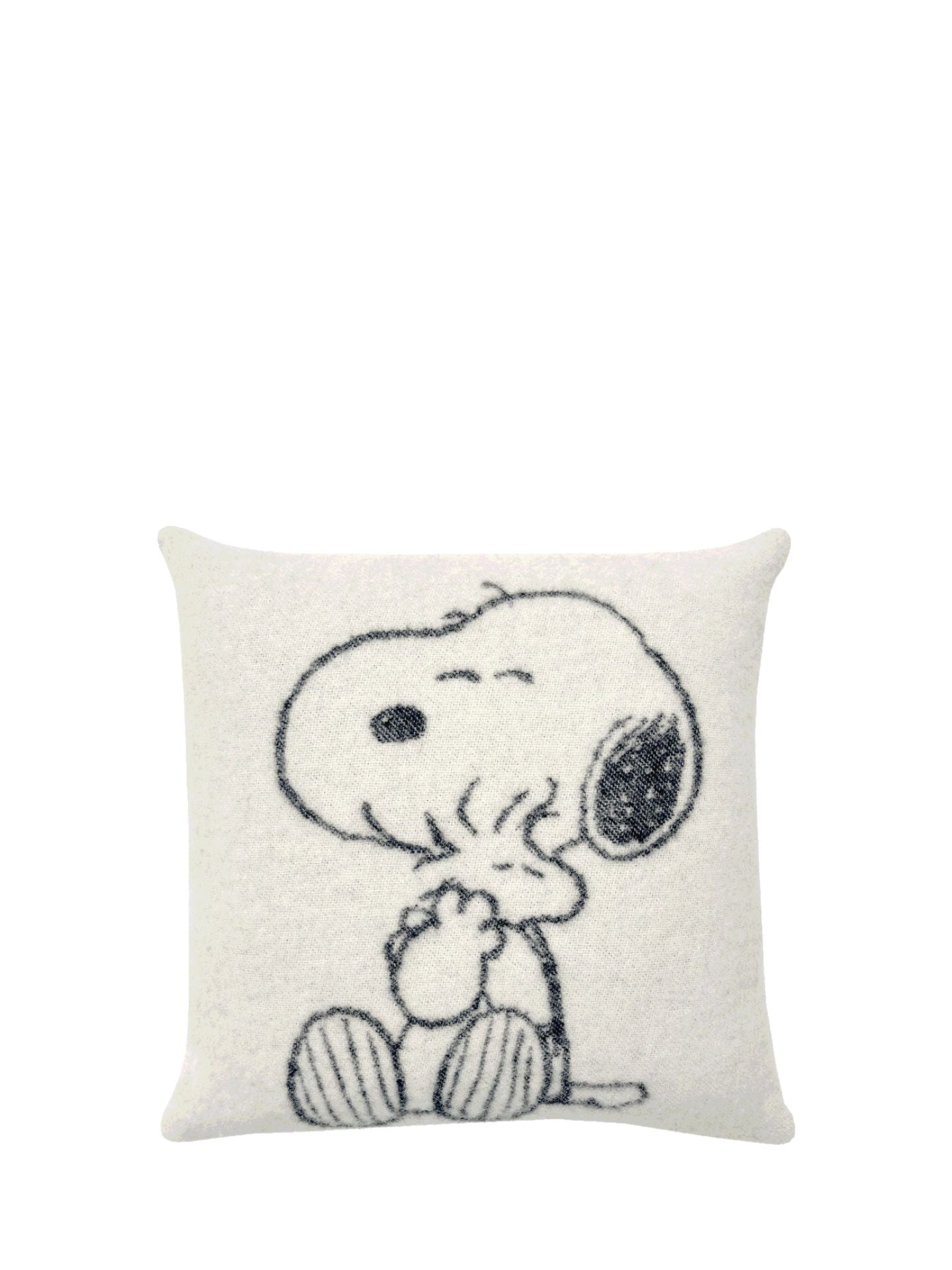 Decorative pillow with a cartoon character on a white background