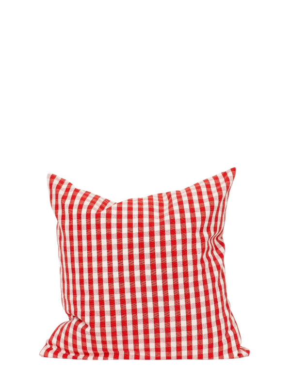Maria cushion cover 40x40, red/offwhite gingham