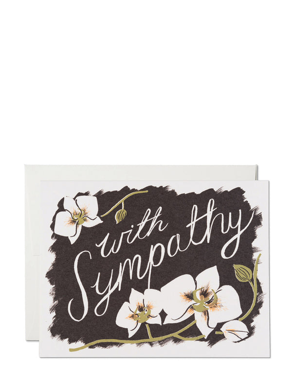 Sympathy Orchids sympathy card