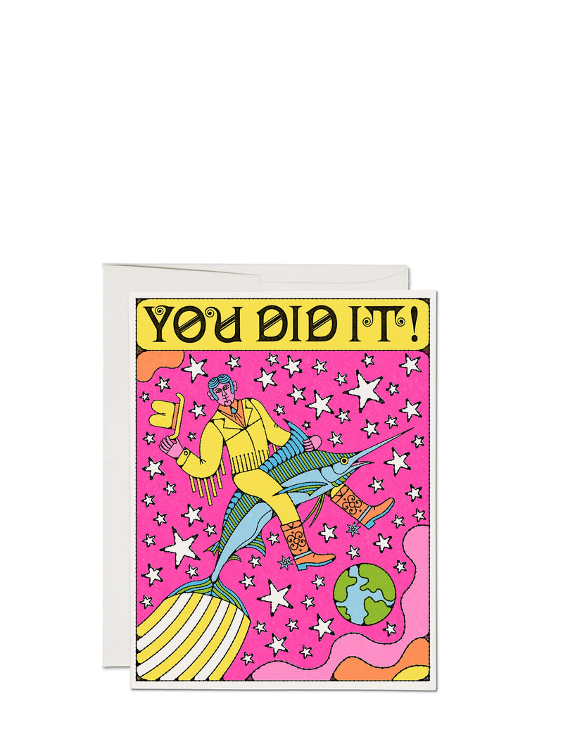 Marlin universum rodeo, congratulations card