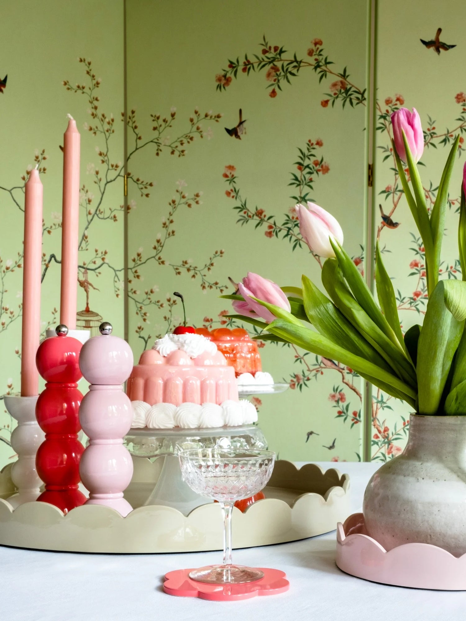 Bobbin Salt & Pepper mill, watermelon pink (24cm)