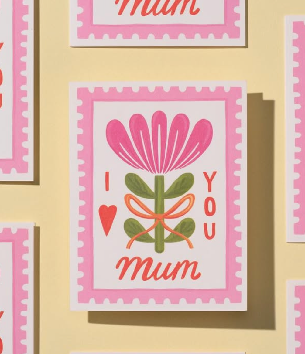 Mum Stamp, Mother's day greeting card