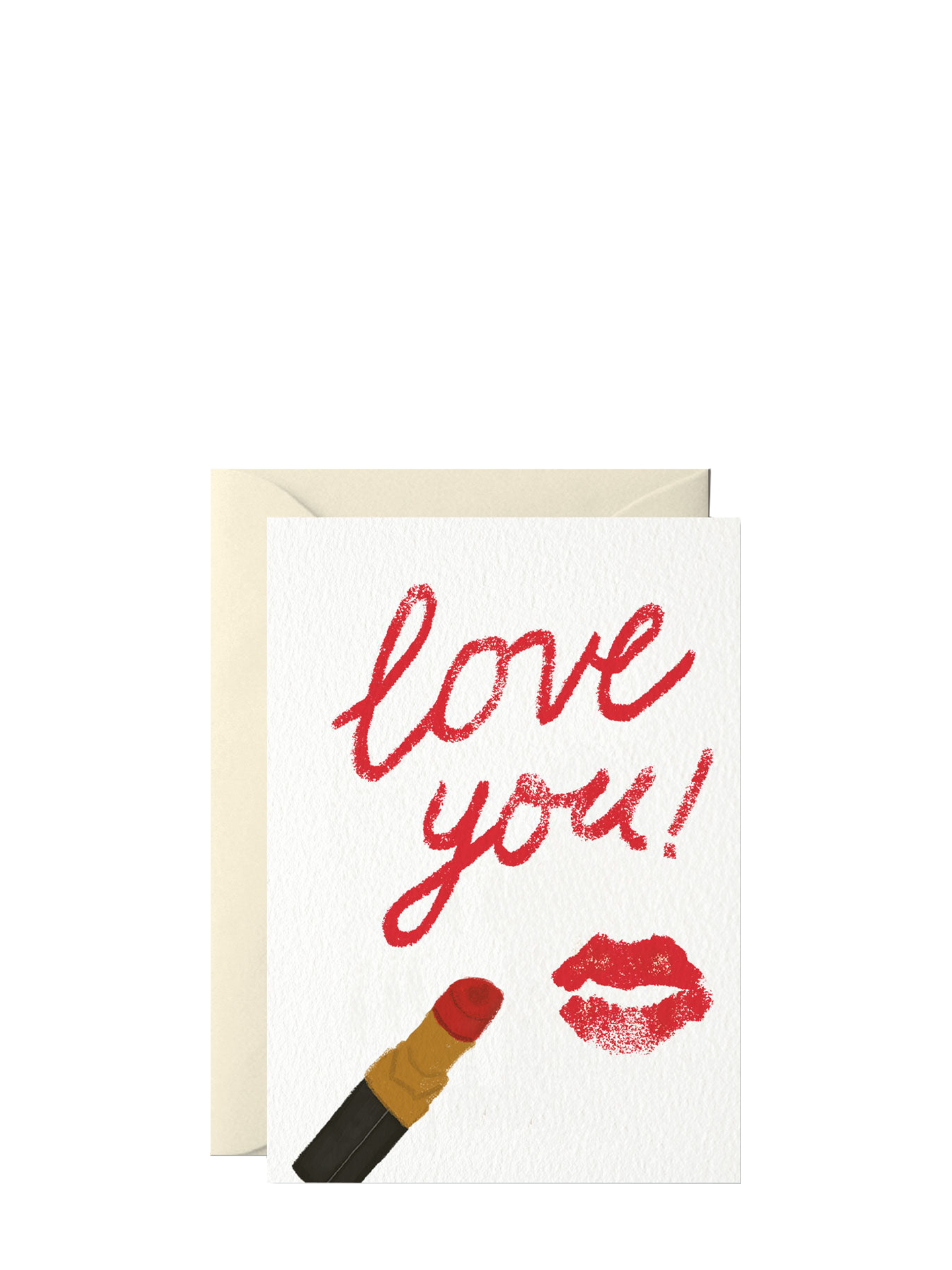 I Love You w/Lipstick Love Card