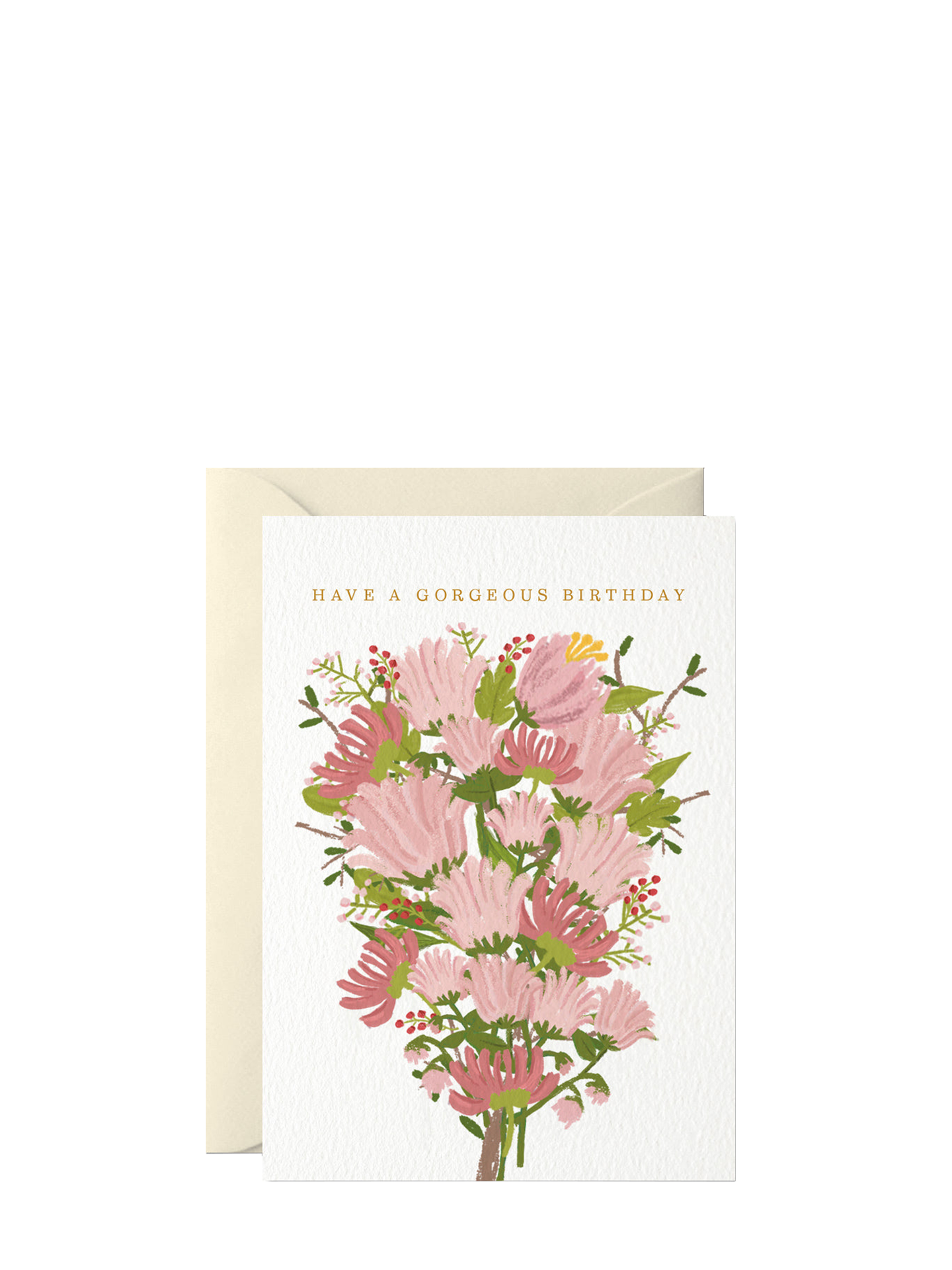 Have a Gorgeous Pink Bouquet Birthday Card