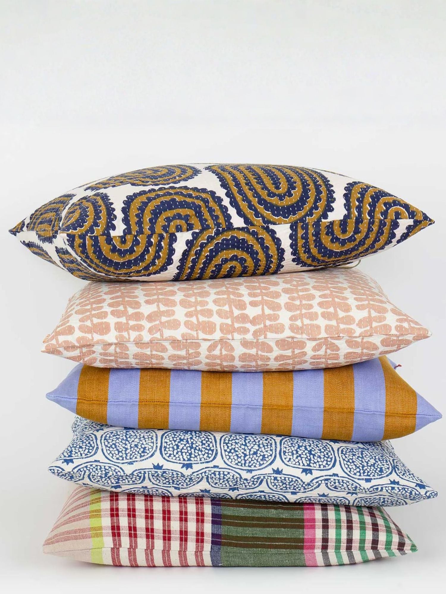 Emanuela Cushion Cover (50x50cm), lavender-mustard