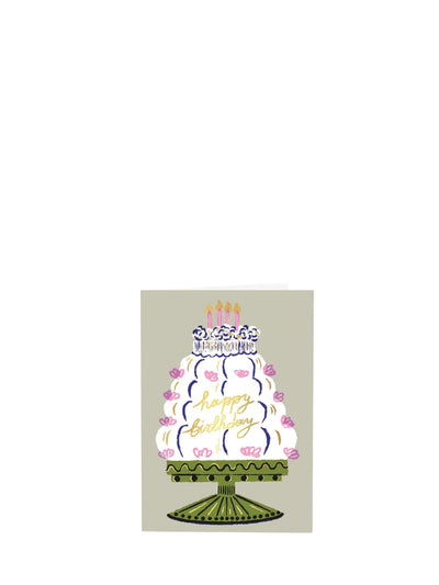 Happy birthday cake birthday card