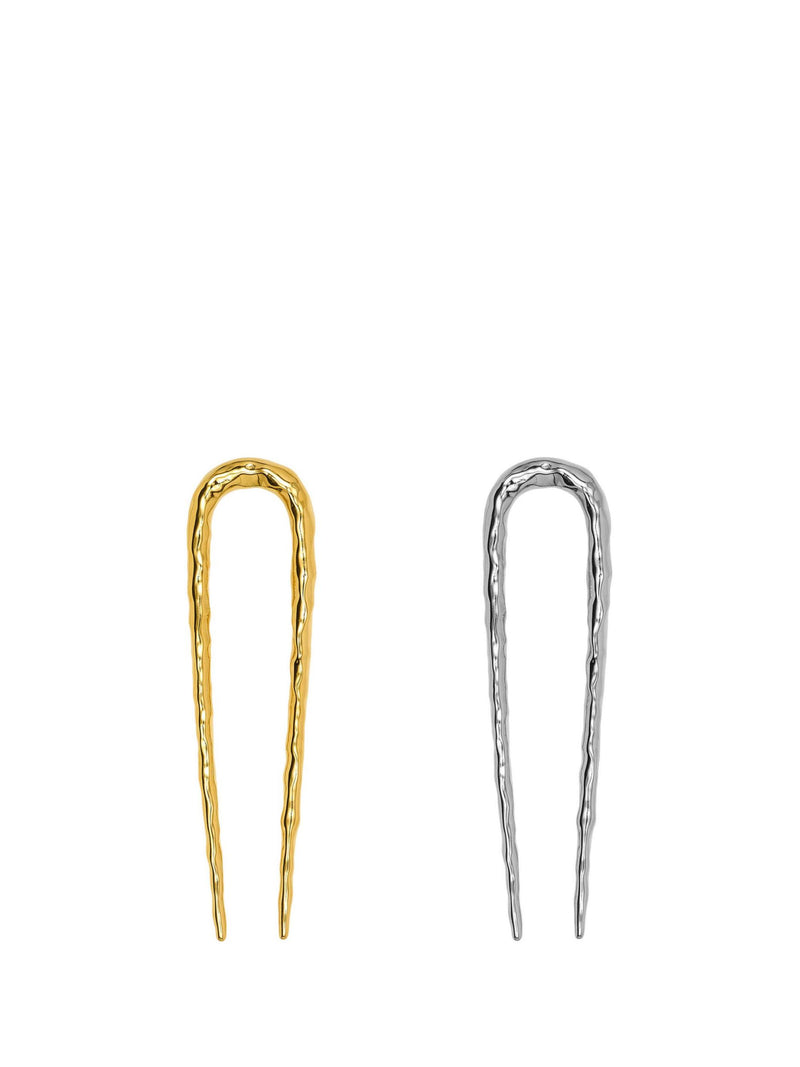 Vega french hair pin, silver or golden