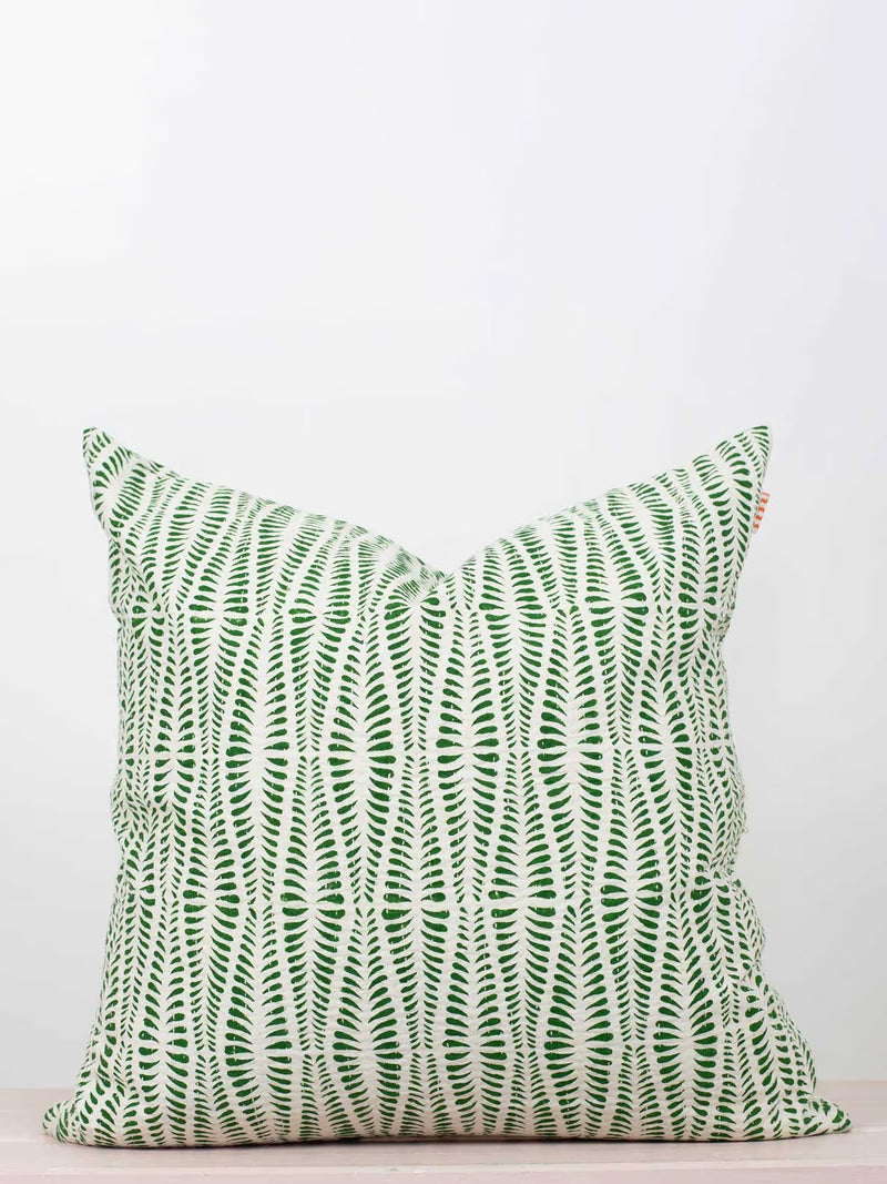 Ormbunke cushion cover, green (50x50 cm)