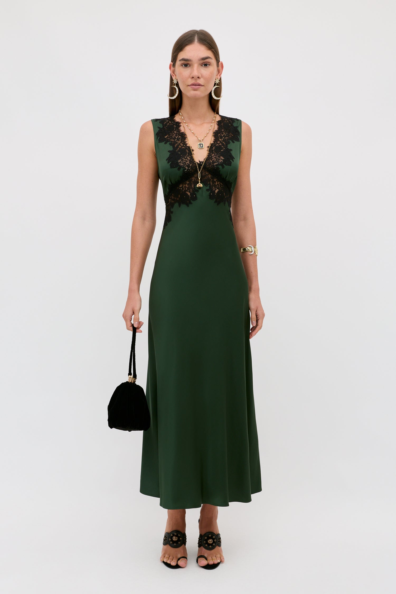 Lysandra Dress Deep Green