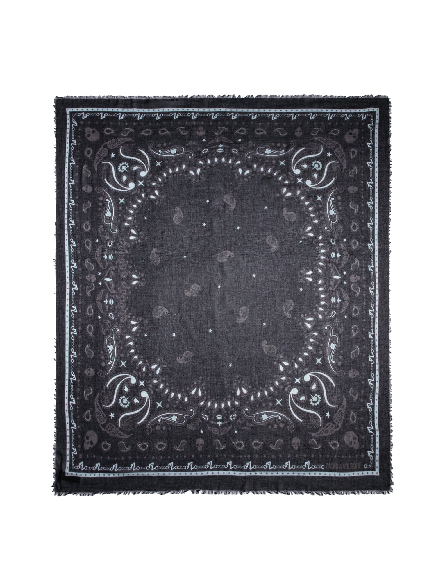 Delta organic cotton bandana scarf, black