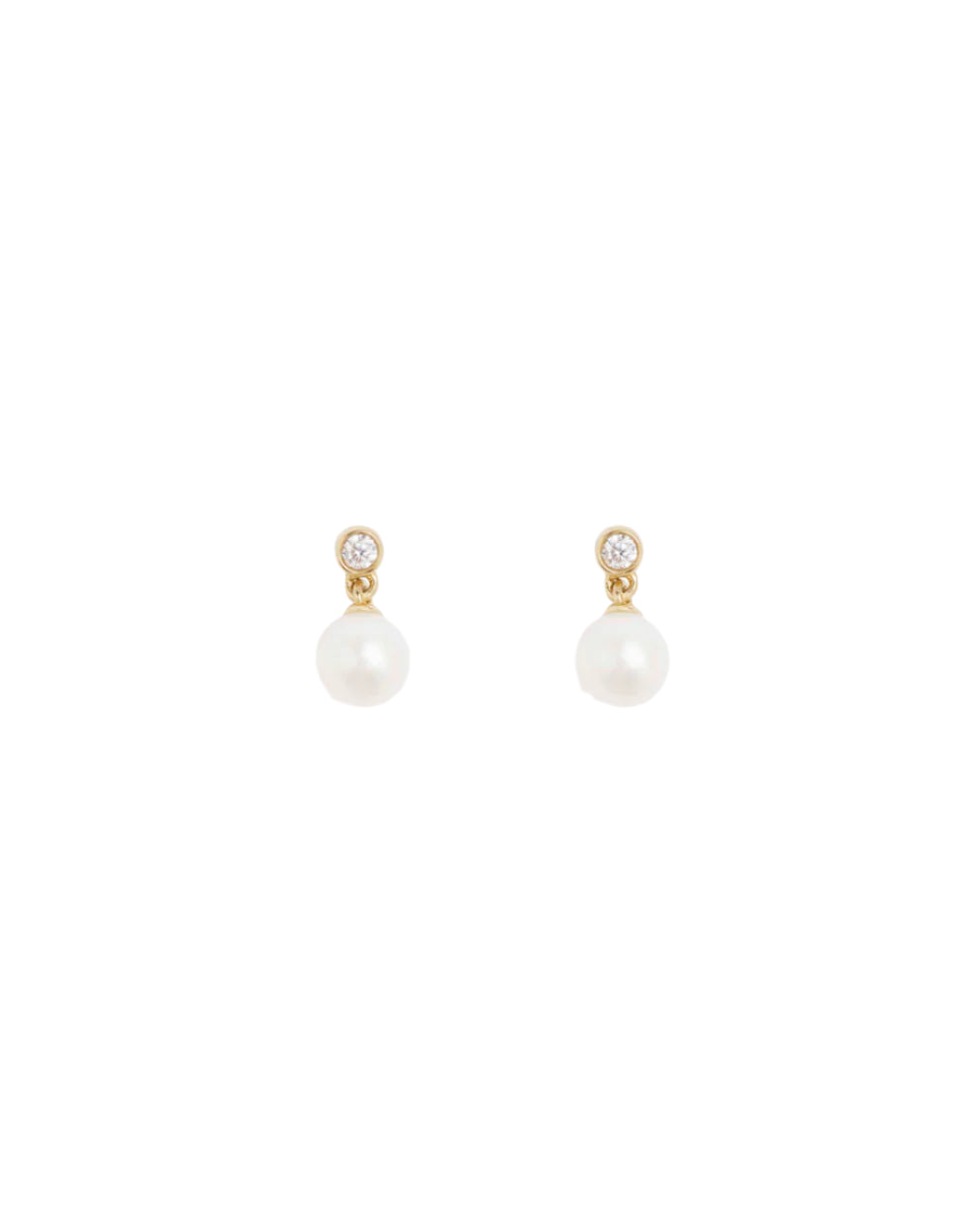 Odile Mini Earrings, gold plated