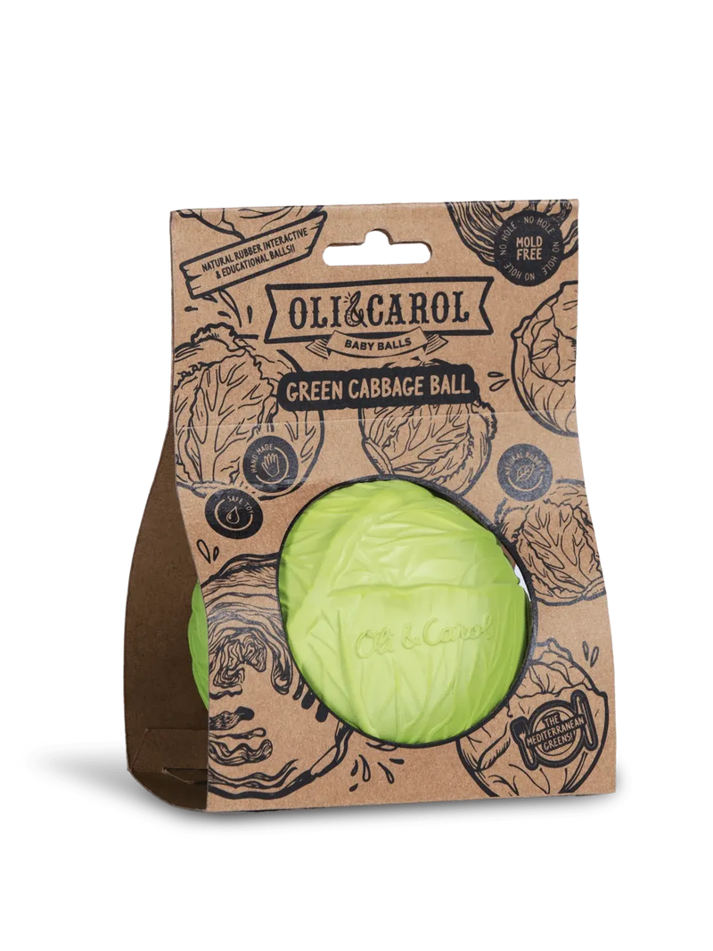 Green cabbage educational baby ball