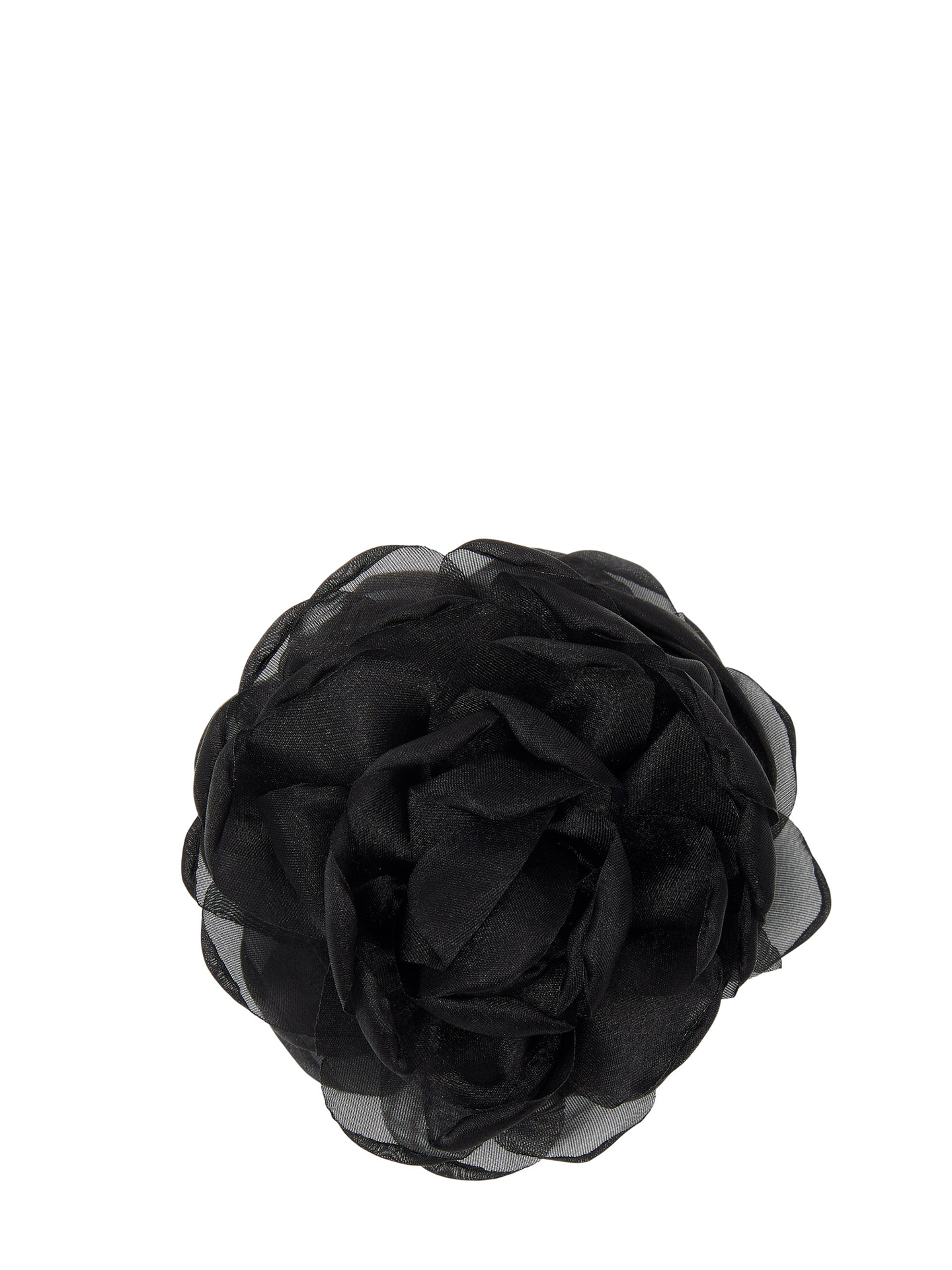 Organza Flower claw, black