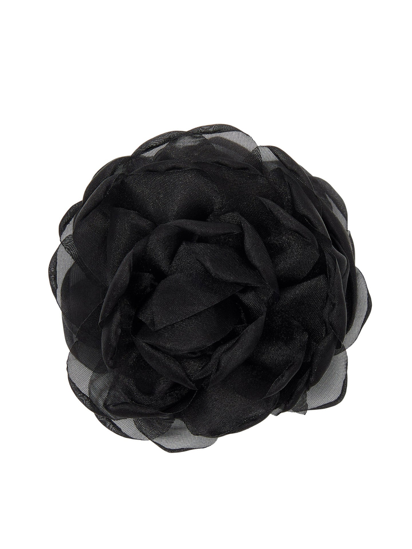 Organza Flower claw, black