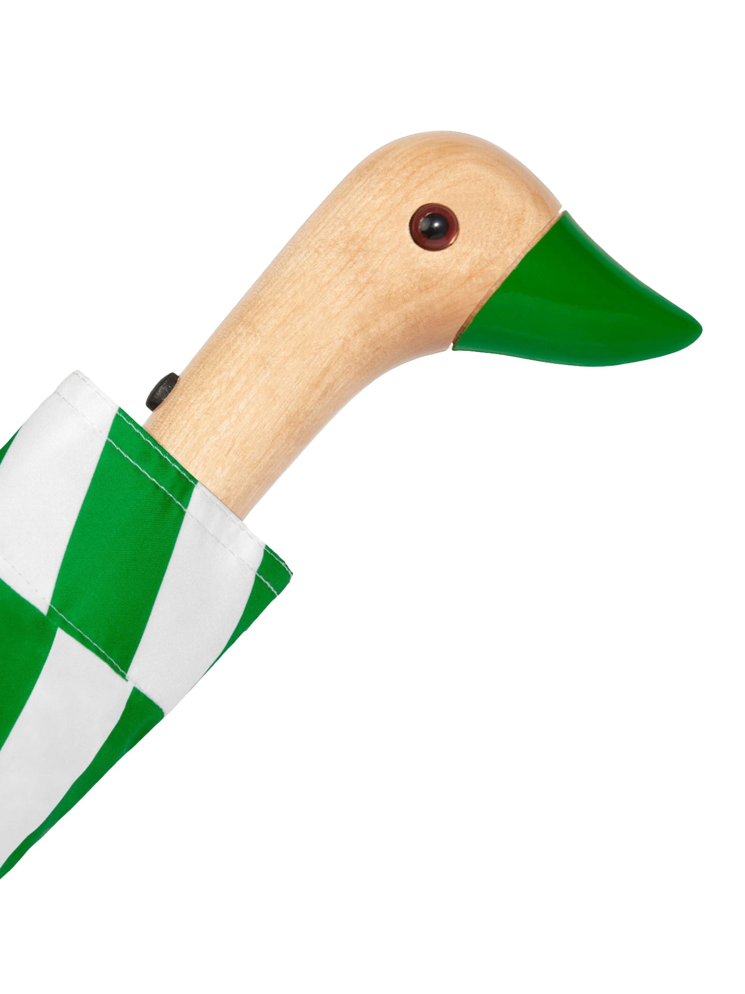 Duck Umbrella, Kelly Bars (Kelly green/white)