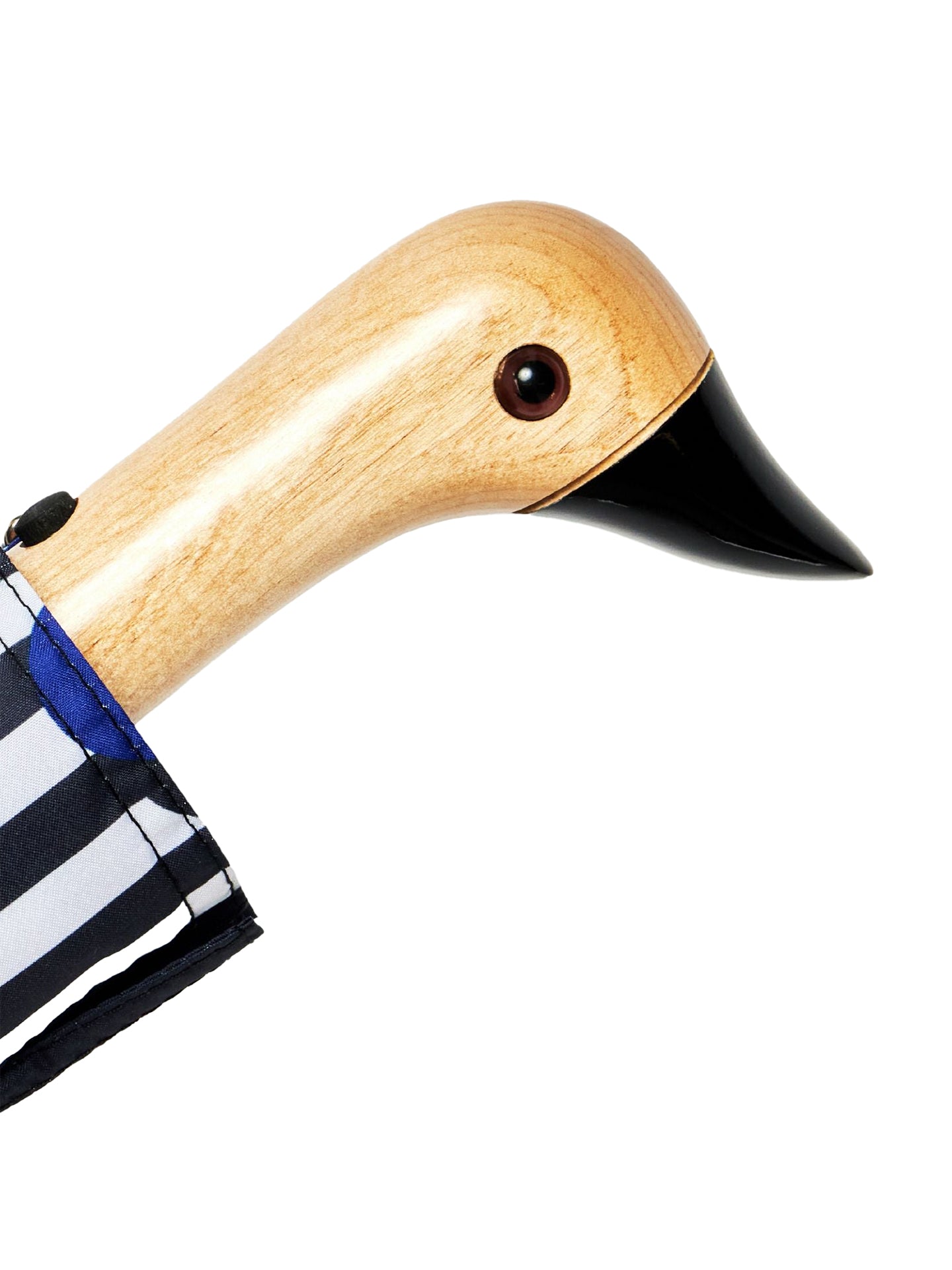 Duck Umbrella, Polkastripe (black/blue/white)