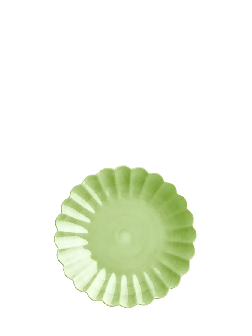 Oyster small plate, green (20 cm)