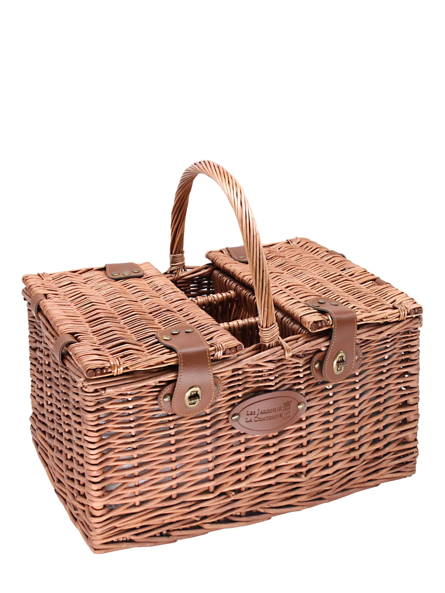 Picnic basket blue gingham, 4 person