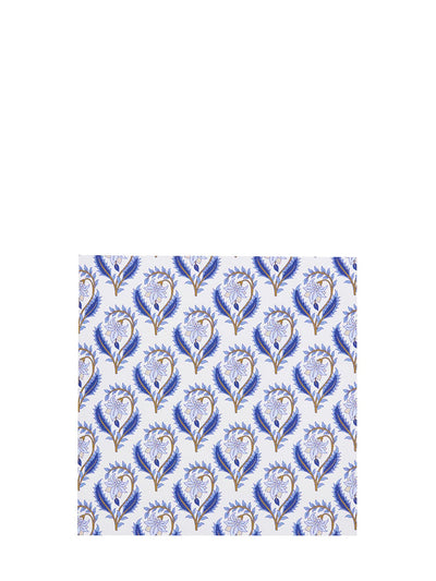 Bindiya dinner paper napkins, indigo (20 x 20 cm)