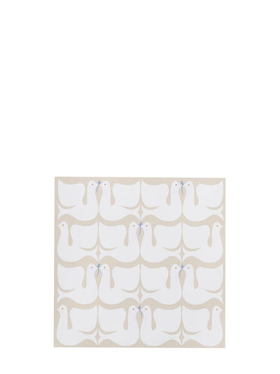 Doves dinner paper napkins, off-white (20 x 20 cm)