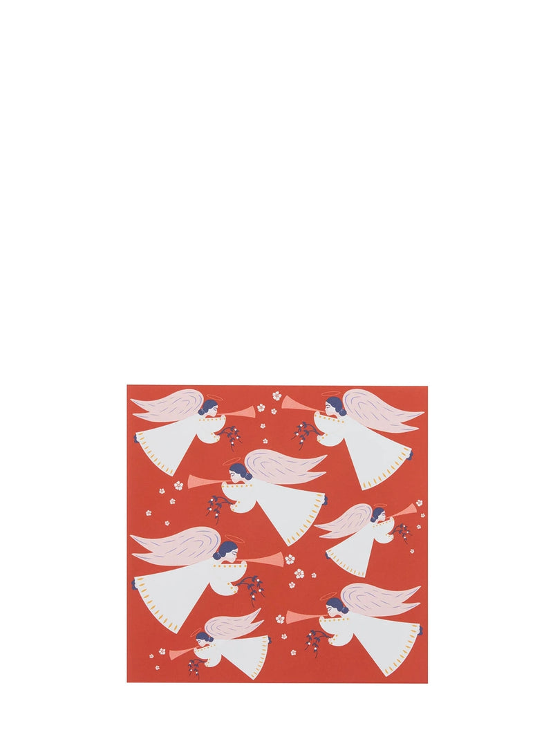 Flying Angels paper dinner napkins, scarlet red (50 pcs)