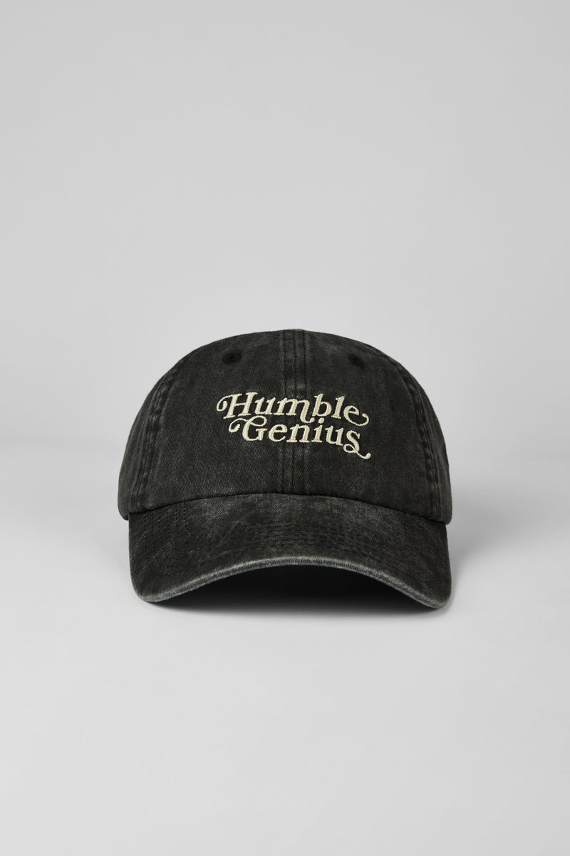 Humble Genius cap, washed black