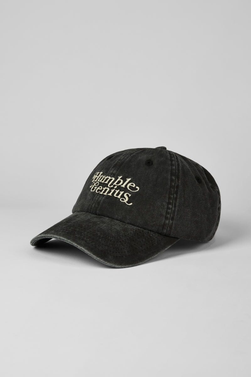 Humble Genius cap, washed black