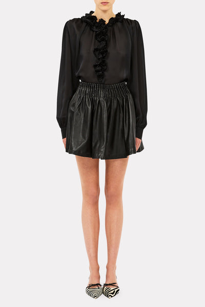 Willhemina long sleeve blouse, noir