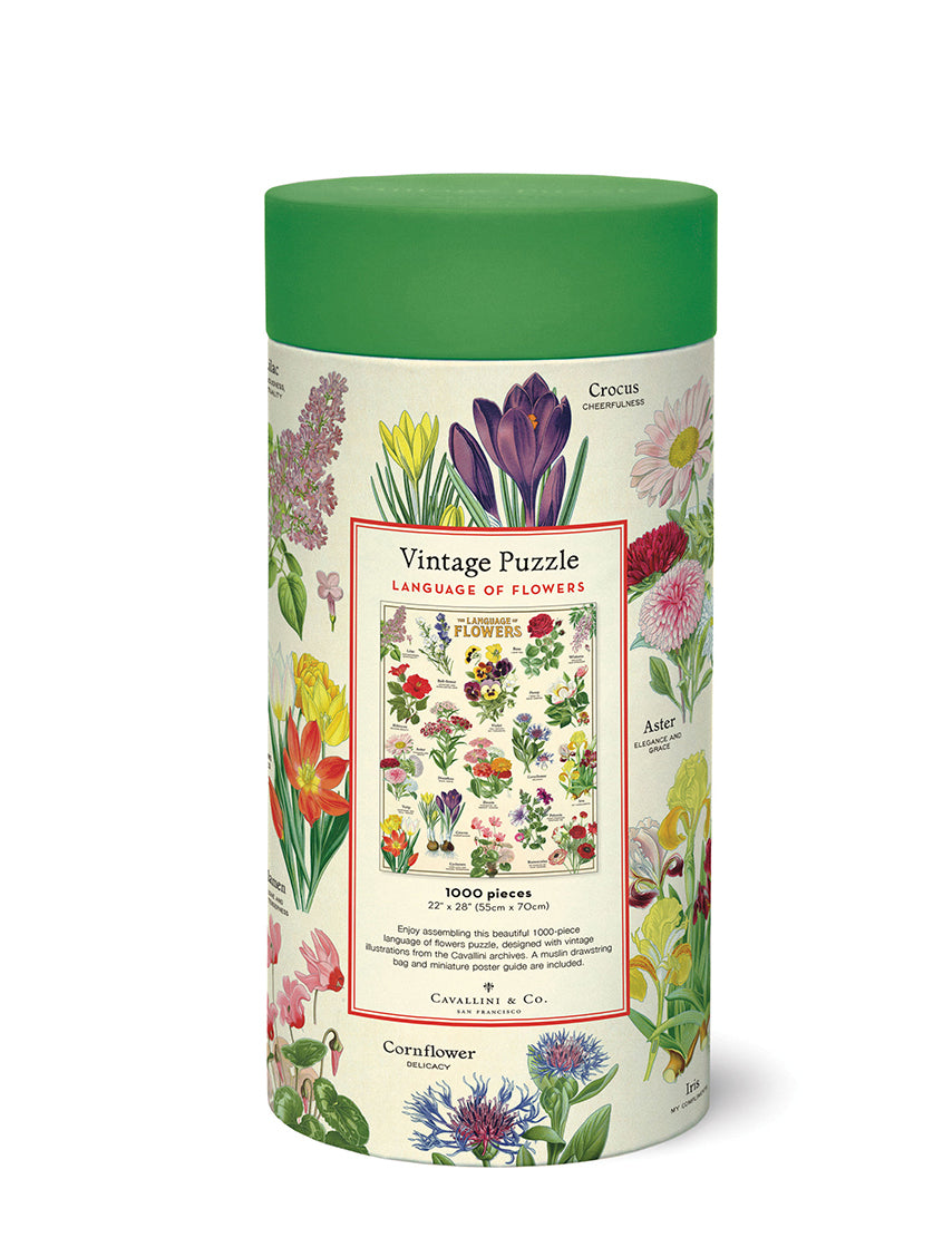 Language of flowers vintage puzzle (1000 pieces)