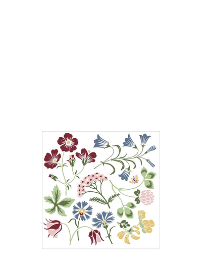 Seven flowers dinner paper napkins, pack of 50