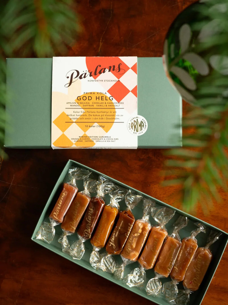 Winter edition caramels, God Helg, box of 10 caramels