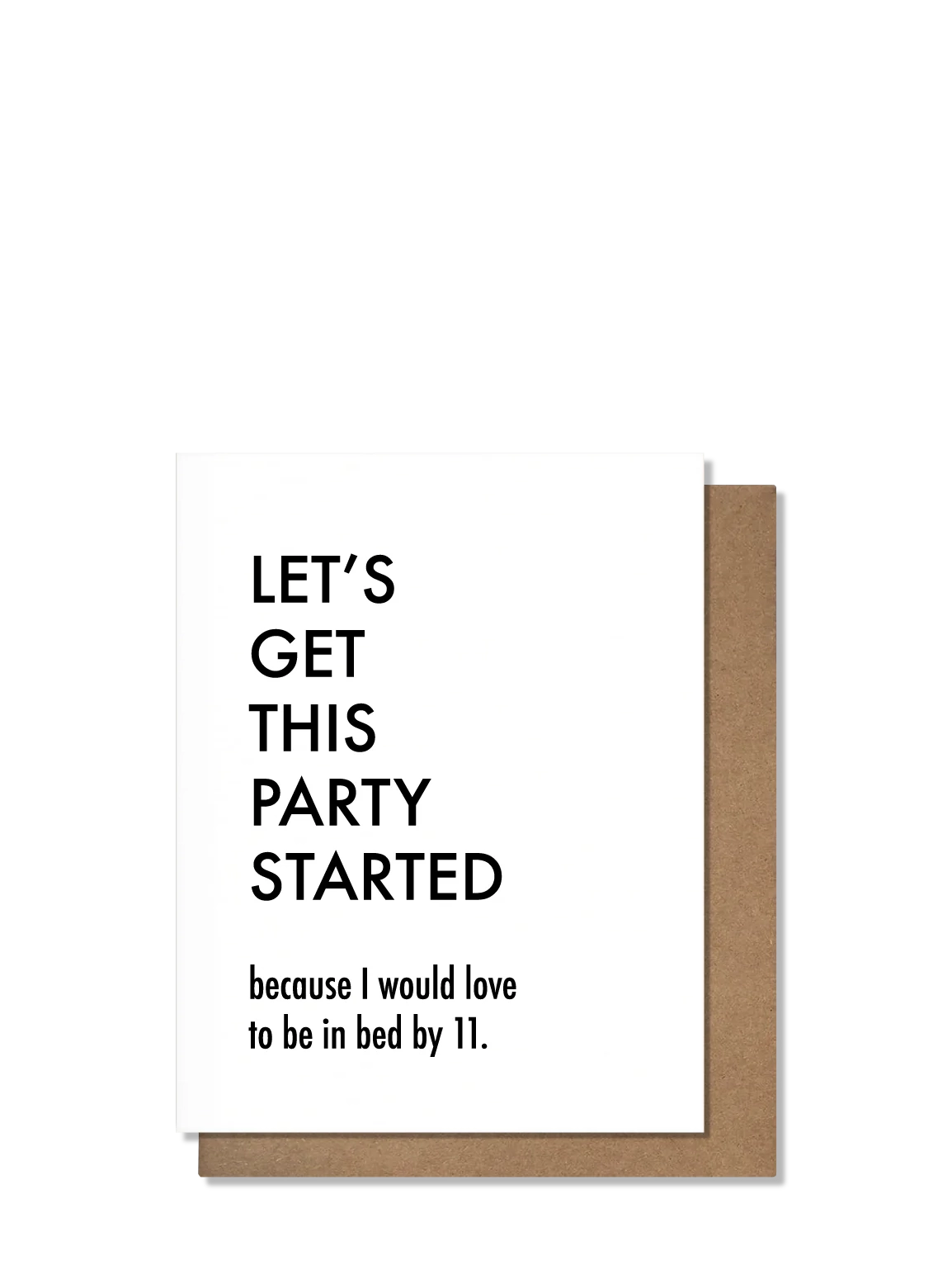 Party started Birthday greeting card