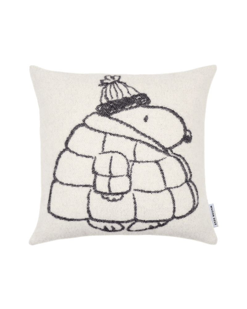 Puffer Jacket Snoopy Peanuts wool cushion cover