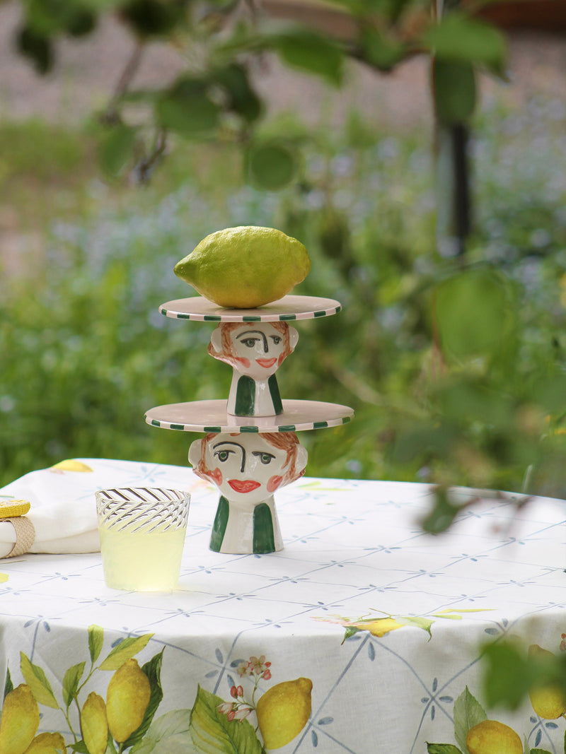Head cake stand Tarte de Bobonne S, green-multi